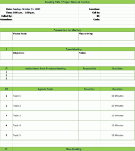 78 Creating Meeting Agenda Template With Minutes Photo with Meeting Agenda Template With Minutes