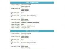 Event Agenda Template Pdf