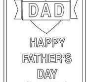 78 Creative Father Day Card Templates To Colour PSD File for Father Day Card Templates To Colour