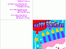78 Creative Happy Birthday Card Template A4 For Free with Happy Birthday Card Template A4