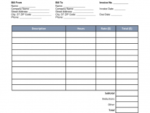 78 Creative Hourly Pay Invoice Template Templates for Hourly Pay Invoice Template