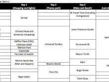 78 Customize 3 Day Travel Itinerary Template For Free with 3 Day Travel Itinerary Template