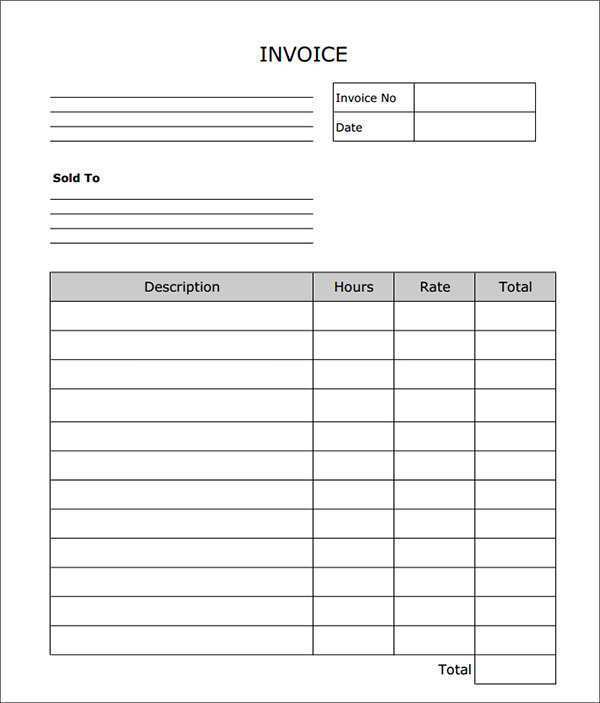 78 Customize Blank Invoice Format Excel for Ms Word with Blank Invoice Format Excel