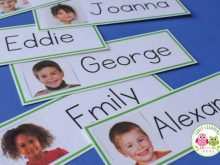 78 Customize Name Card Template For Kindergarten Layouts with Name Card Template For Kindergarten