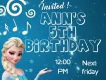 78 Customize Our Free Elsa Birthday Card Template Now with Elsa Birthday Card Template