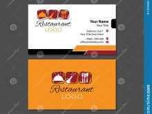 78 Customize Our Free Name Card Template Restaurant Maker by Name Card Template Restaurant