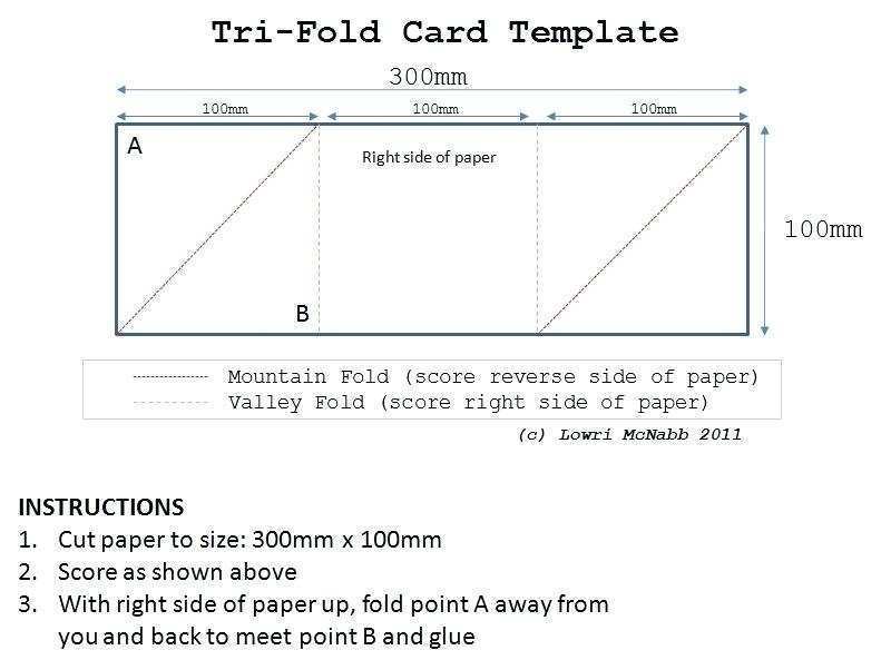 Three Fold Card Template