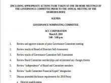 78 Format Audit Committee Meeting Agenda Template in Word with Audit Committee Meeting Agenda Template