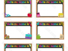 78 Format Name Card Template For Kindergarten Templates for Name Card Template For Kindergarten