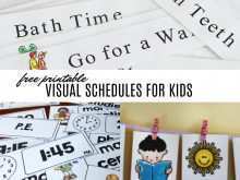 78 Format Visual Schedule Template Autism Photo with Visual Schedule Template Autism