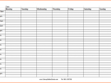 78 Free Class Schedule Grid Template Templates with Class Schedule Grid Template