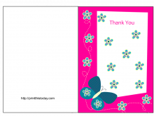 Free Printable Graduation Thank You Card Template