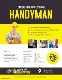 Handyman Flyer Template Free from legaldbol.com