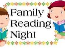78 Free Printable Family Reading Night Flyer Template Maker with Family Reading Night Flyer Template