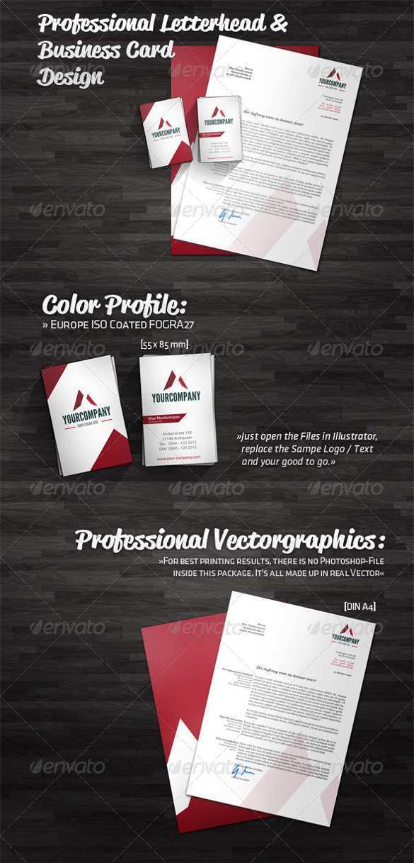 78 Free Printable Free Business Card Letterhead Template Download PSD File by Free Business Card Letterhead Template Download