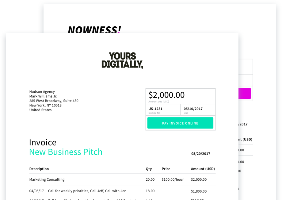 78 Free Printable Production Company Invoice Template in Word for ...