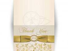 78 Free Printable Thank You Card Template Gold PSD File with Thank You Card Template Gold