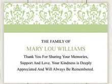 78 Free Thank You Card Templates For Funeral Maker for Thank You Card Templates For Funeral