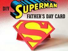 78 How To Create Superman Father S Day Card Template PSD File with Superman Father S Day Card Template
