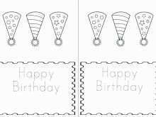 Quarter Fold Birthday Card Template Free