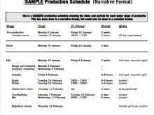 78 Report Production Schedule Template Pdf in Photoshop by Production Schedule Template Pdf