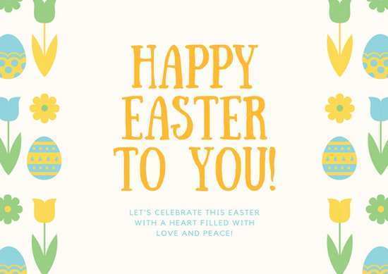 78 Standard Easter Card Design Templates For Free for Easter Card Design Templates