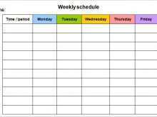 School Agenda Template Word