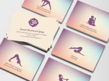 78 The Best Business Card Template Yoga For Free for Business Card Template Yoga
