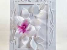 Orchid Pop Up Card Template