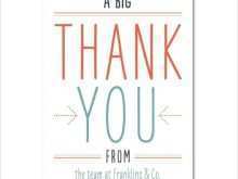 Thank You Card Template Illustrator