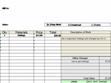 79 Adding Labor And Materials Invoice Template For Free with Labor And Materials Invoice Template