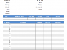 Blank Invoice Format Excel