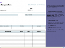 79 Best Hourly Invoice Template Excel For Free for Hourly Invoice Template Excel