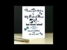 79 Blank 55Th Birthday Card Template For Free for 55Th Birthday Card Template