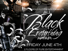 79 Blank All Black Everything Party Flyer Template For Free by All Black Everything Party Flyer Template
