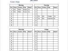 79 Class Schedule Template For Teachers Photo for Class Schedule Template For Teachers