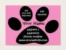 79 Create Business Card Template Paw Print by Business Card Template Paw Print