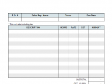 79 Create Hourly Pay Invoice Template Formating by Hourly Pay Invoice Template