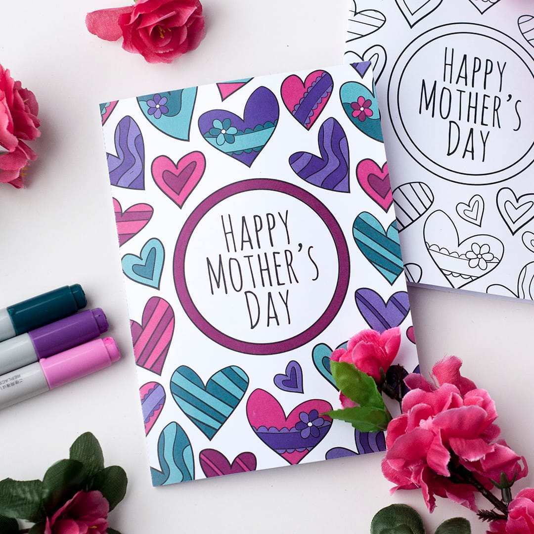79 Creative Mother S Day Card Templates To Make Formating for Mother S Day Card Templates To Make