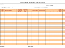 79 Creative Production Plan Template Free in Word for Production Plan Template Free