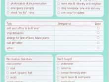 79 Creative Travel Planning Checklist Template Download by Travel Planning Checklist Template