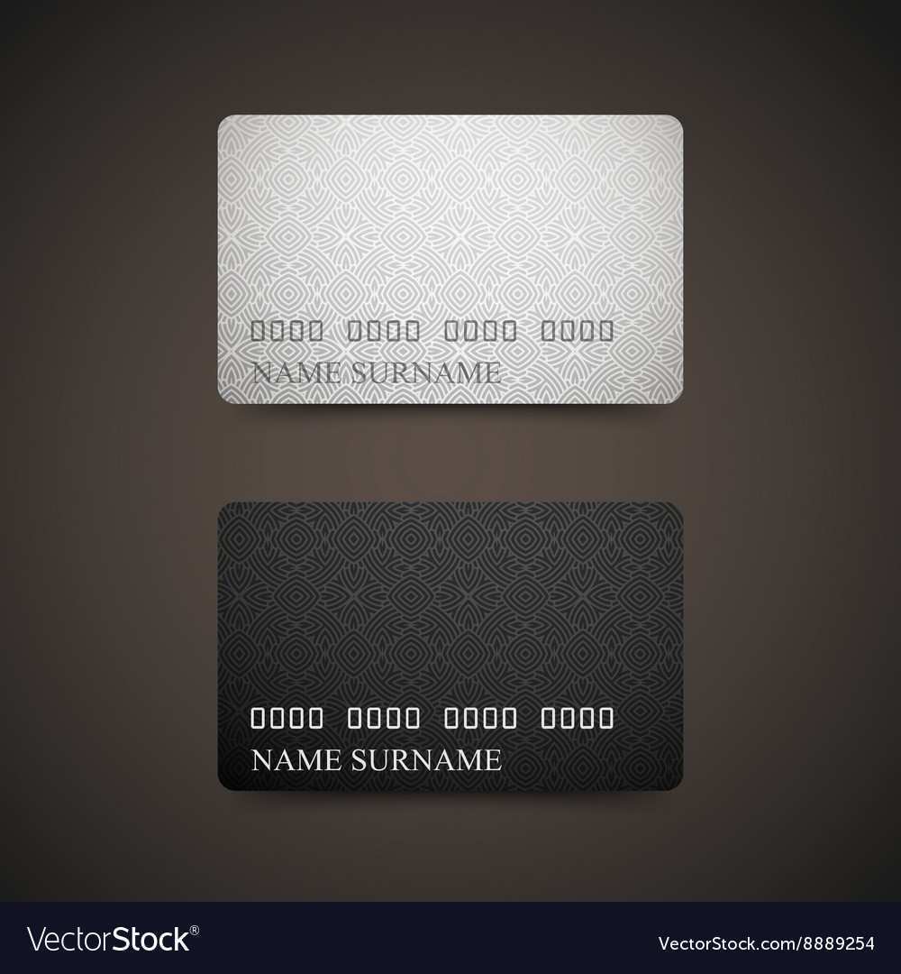 79 Customize Credit Card Design Template Vector Templates with Credit Card Design Template Vector