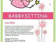 79 Format Babysitting Flyers Templates Download by Babysitting Flyers Templates