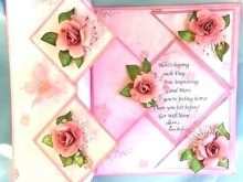 Rose Pop Up Card Template Download