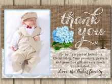 79 Format Thank You Card Template For Baptism With Stunning Design with Thank You Card Template For Baptism