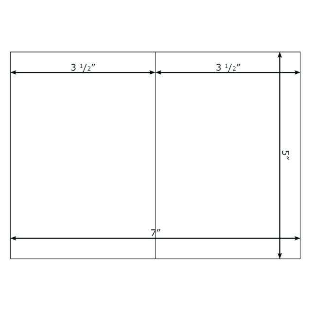 10x7 Folded Card Template For Word