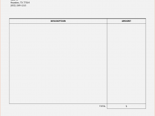 79 Free Printable Blank Labor Invoice Template Formating for Blank Labor Invoice Template