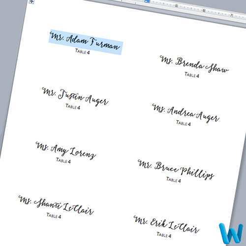 79 Free Printable How To Make A Place Card Template In Word in Word with How To Make A Place Card Template In Word