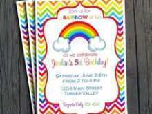 79 Free Printable Rainbow Birthday Card Template in Word for Rainbow Birthday Card Template