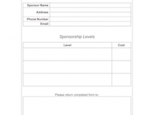 79 Free Printable Sponsorship Card Template Free PSD File by Sponsorship Card Template Free